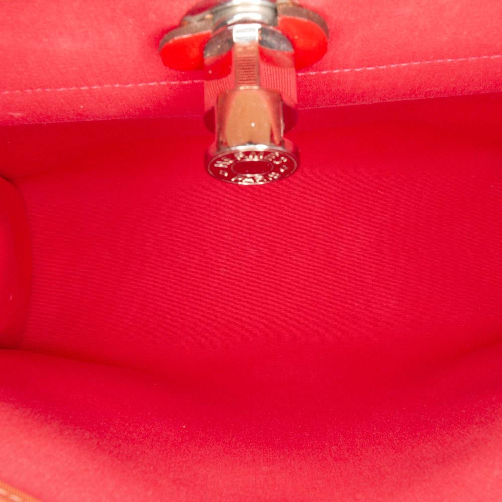 Hermès B Hermès Red Brick with Pink Dark Pink Canvas Fabric Toile Herbag Zip Retourne Verso 31 France