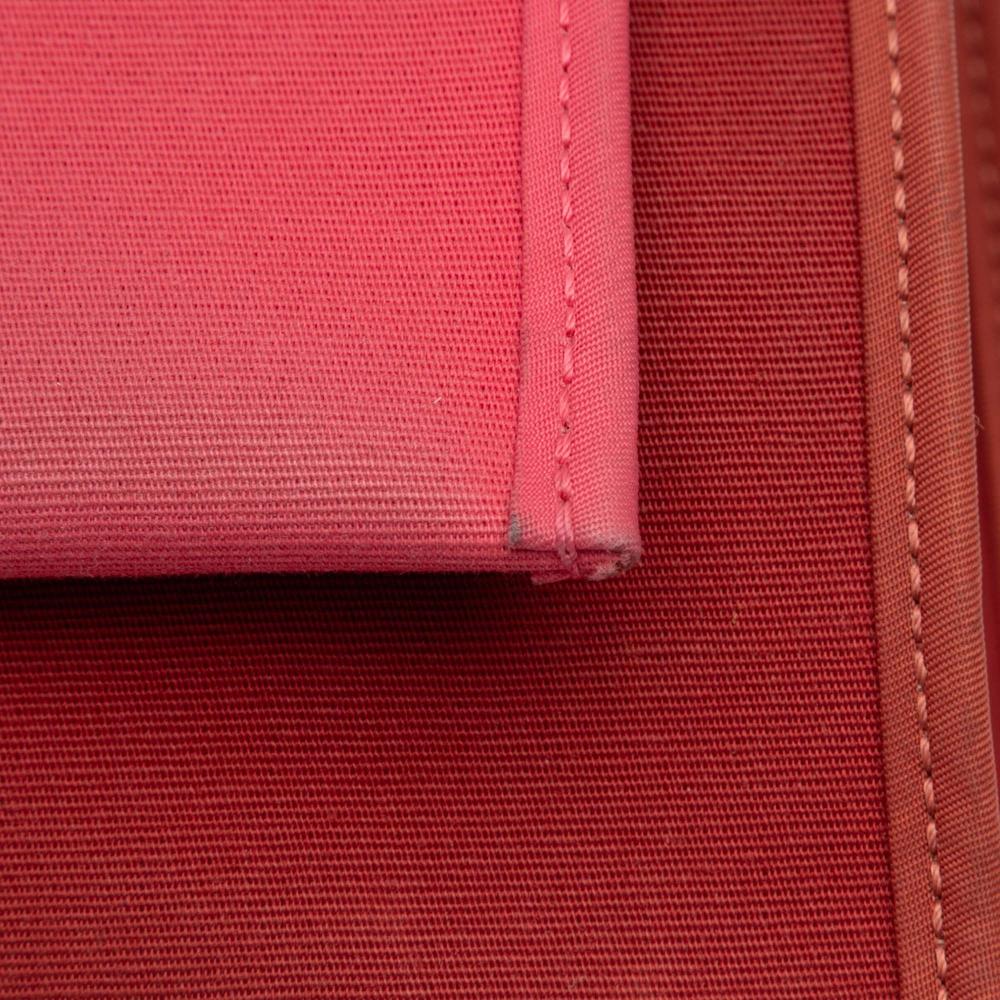 Hermès B Hermès Red Brick with Pink Dark Pink Canvas Fabric Toile Herbag Zip Retourne Verso 31 France