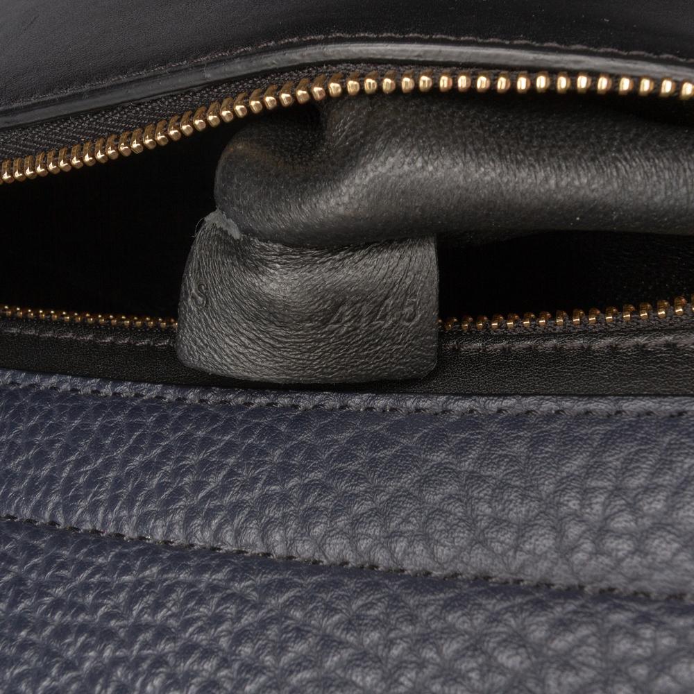 Celine B Celine Black with Multi Calf Leather Small Tricolor Trapeze Satchel Italy