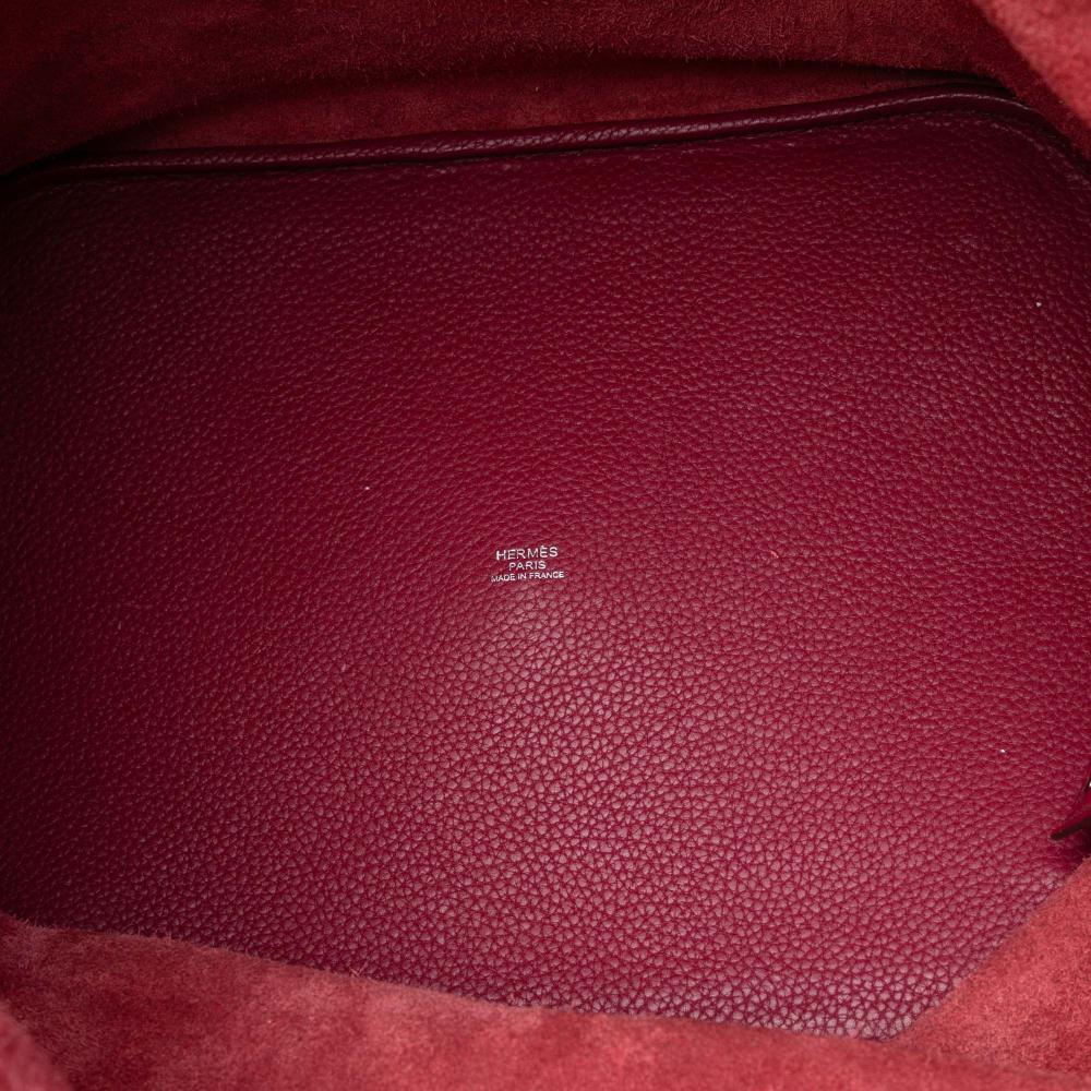 Hermès AB Hermès Pink Dark Pink Calf Leather Clemence Picotin Lock 33 France