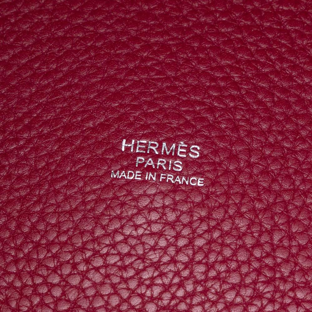 Hermès AB Hermès Pink Dark Pink Calf Leather Clemence Picotin Lock 33 France