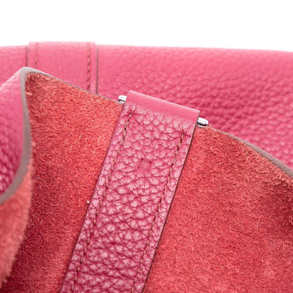 Hermès AB Hermès Pink Dark Pink Calf Leather Clemence Picotin Lock 33 France