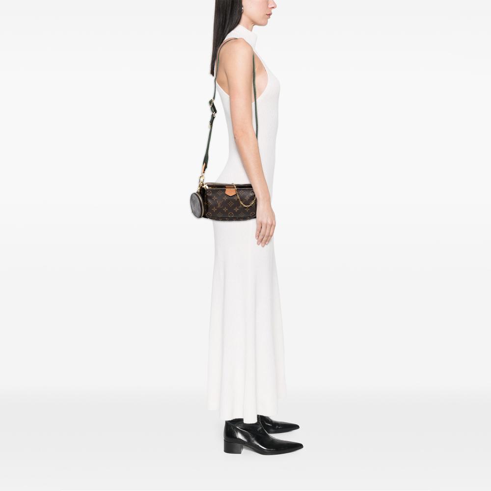 Louis Vuitton AB Louis Vuitton Brown Monogram Canvas Fabric Monogram Multi Pochette Accessoires France