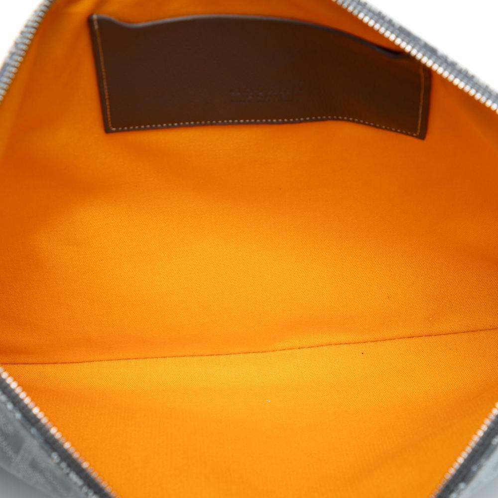 Goyard B Goyard Gray Coated Canvas Fabric Goyardine Senat MM France