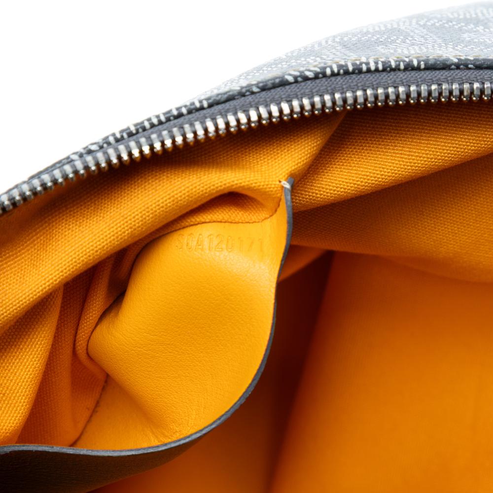 Goyard B Goyard Gray Coated Canvas Fabric Goyardine Senat MM France