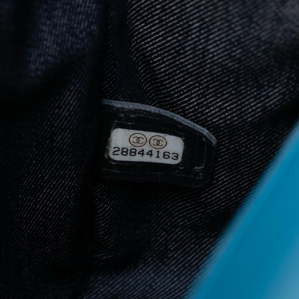 Chanel AB Chanel Blue Lambskin Leather Leather Lambskin CC Mania Flap Italy