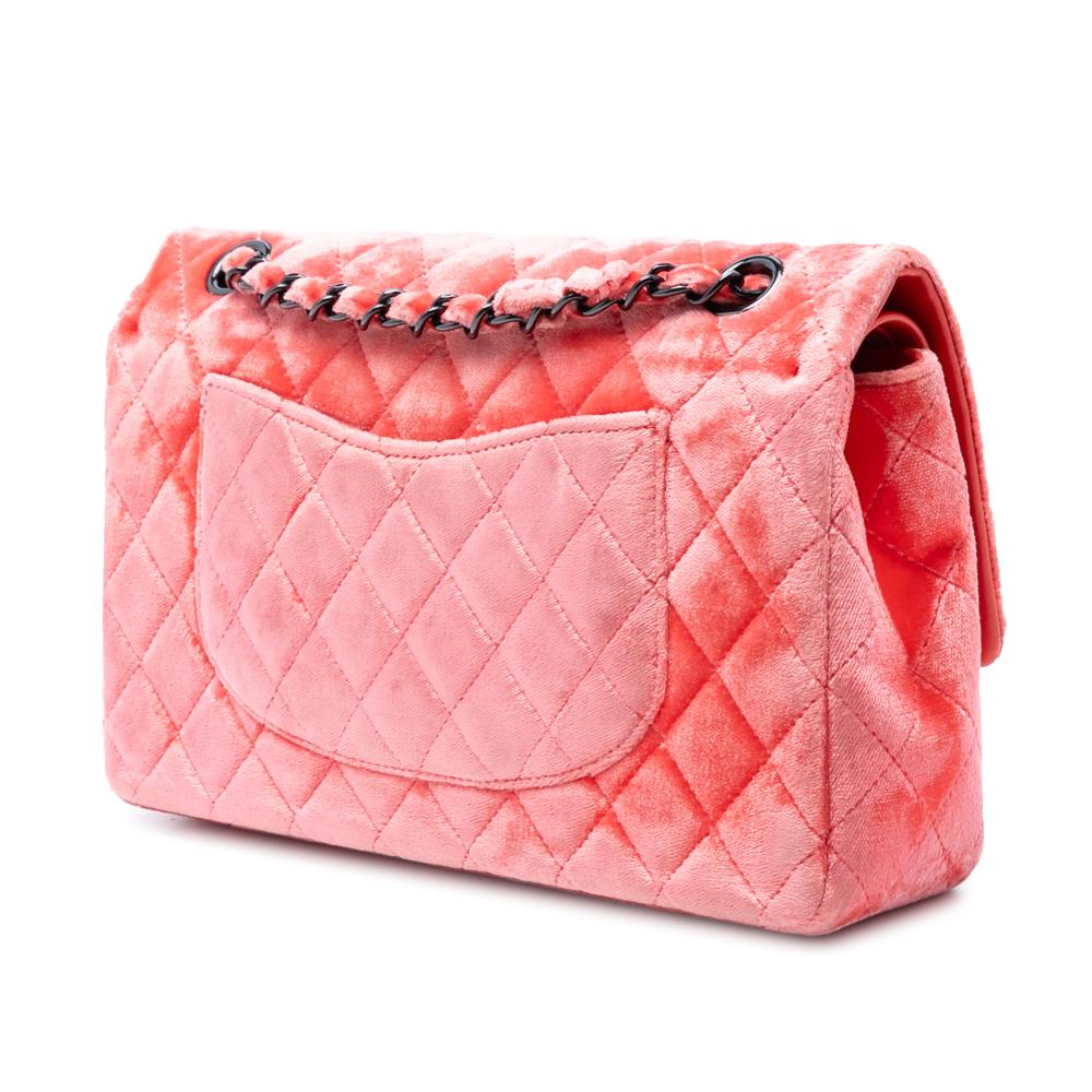 Chanel AB Chanel Red Velvet Fabric Medium Classic Double Flap France