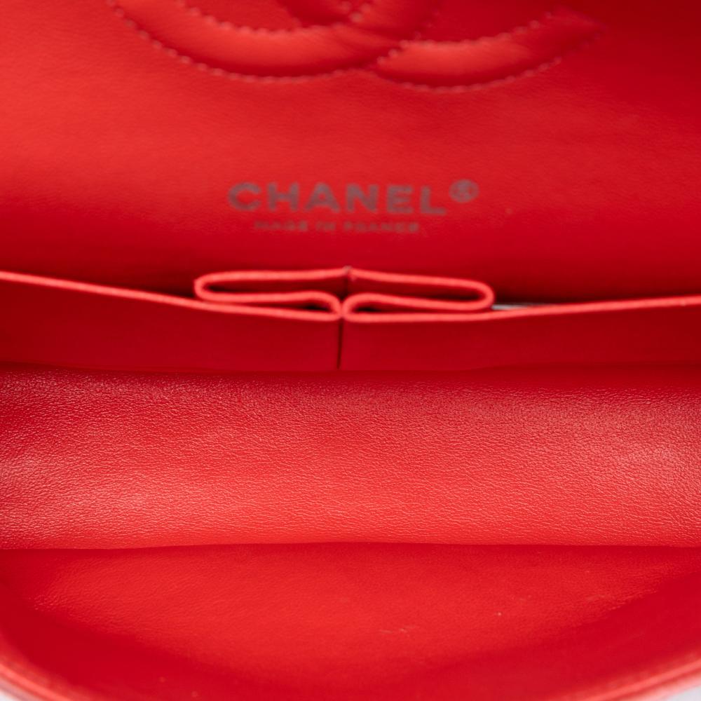 Chanel AB Chanel Red Velvet Fabric Medium Classic Double Flap France