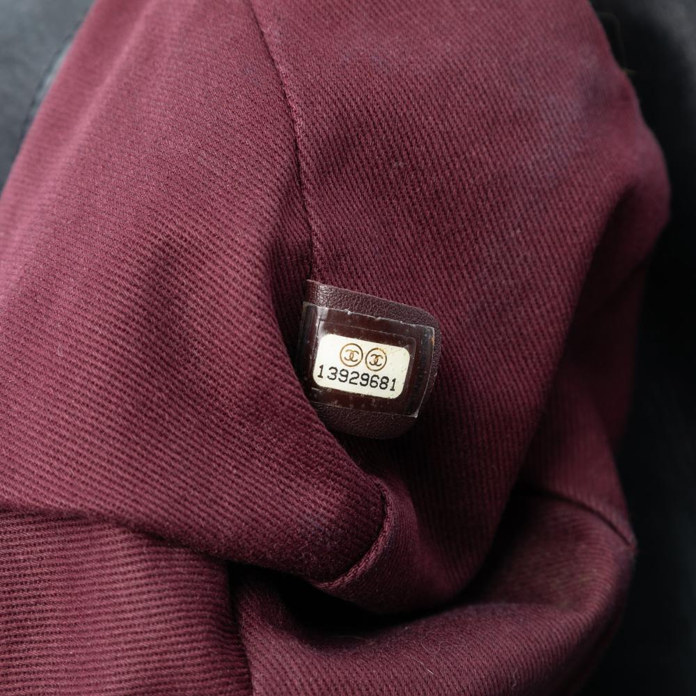 Chanel B Chanel Green Dark Green Calf Leather Jumbo Iridescent skin In The Mix Flap Italy