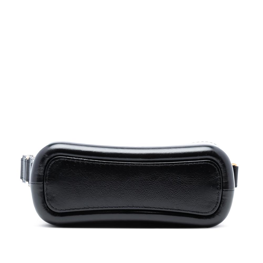 Chanel AB Chanel Brown Beige with Black Calf Leather Small Bicolor Aged skin Gabrielle Crossbody Italy