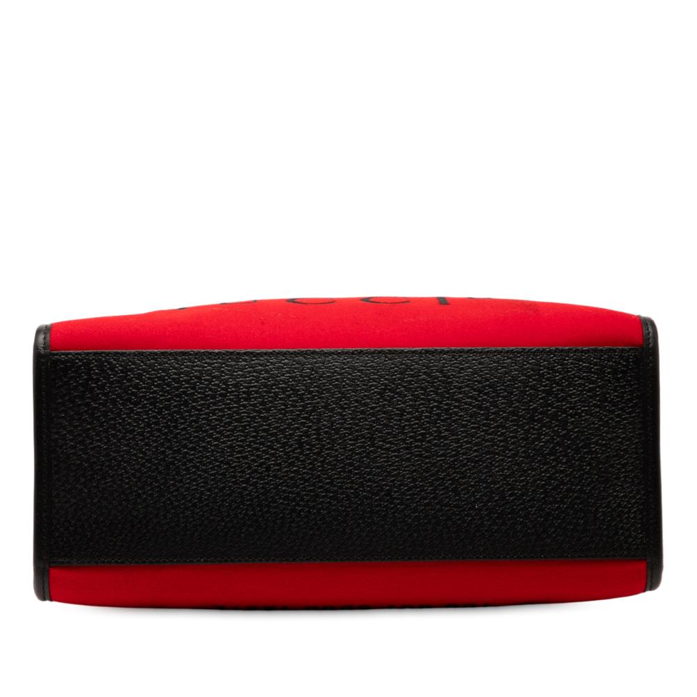 Gucci AB Gucci Red Wool Fabric Felt 100 Centennial Satchel Italy