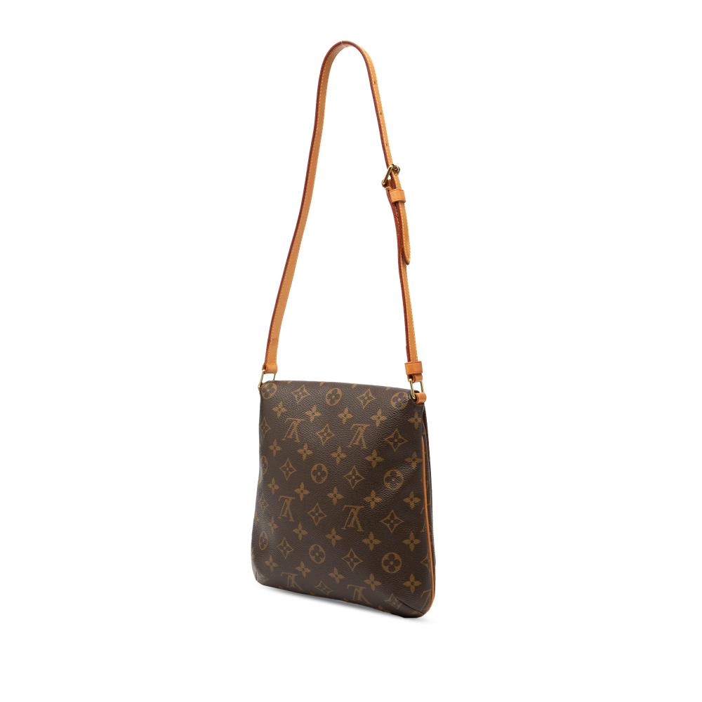 Louis Vuitton B Louis Vuitton Brown Monogram Canvas Fabric Monogram Musette Salsa Short Strap Spain