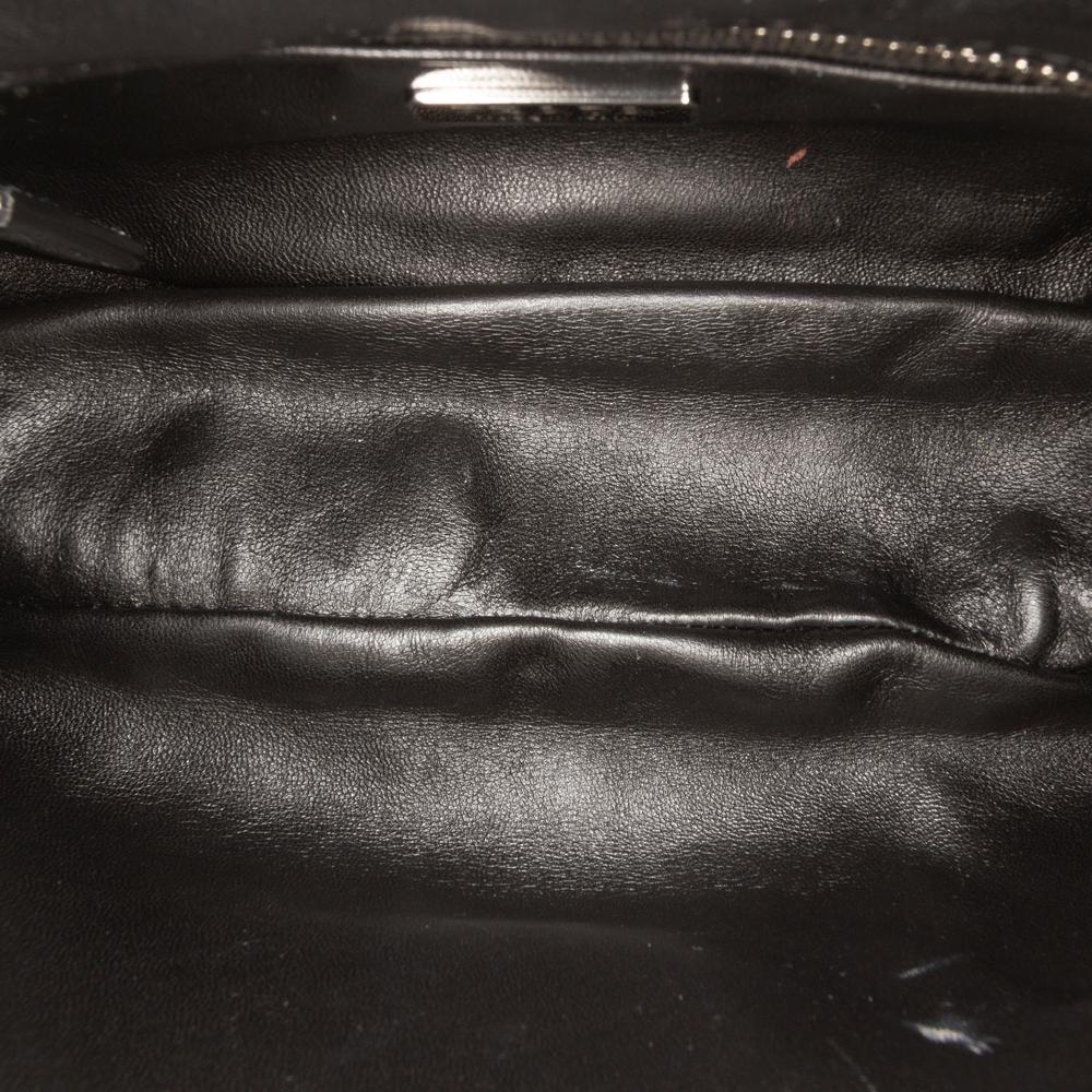 Prada AB Prada Black Nappa Leather Leather Nappa Soft Padded Re Edition 2002 Moon Satchel Italy