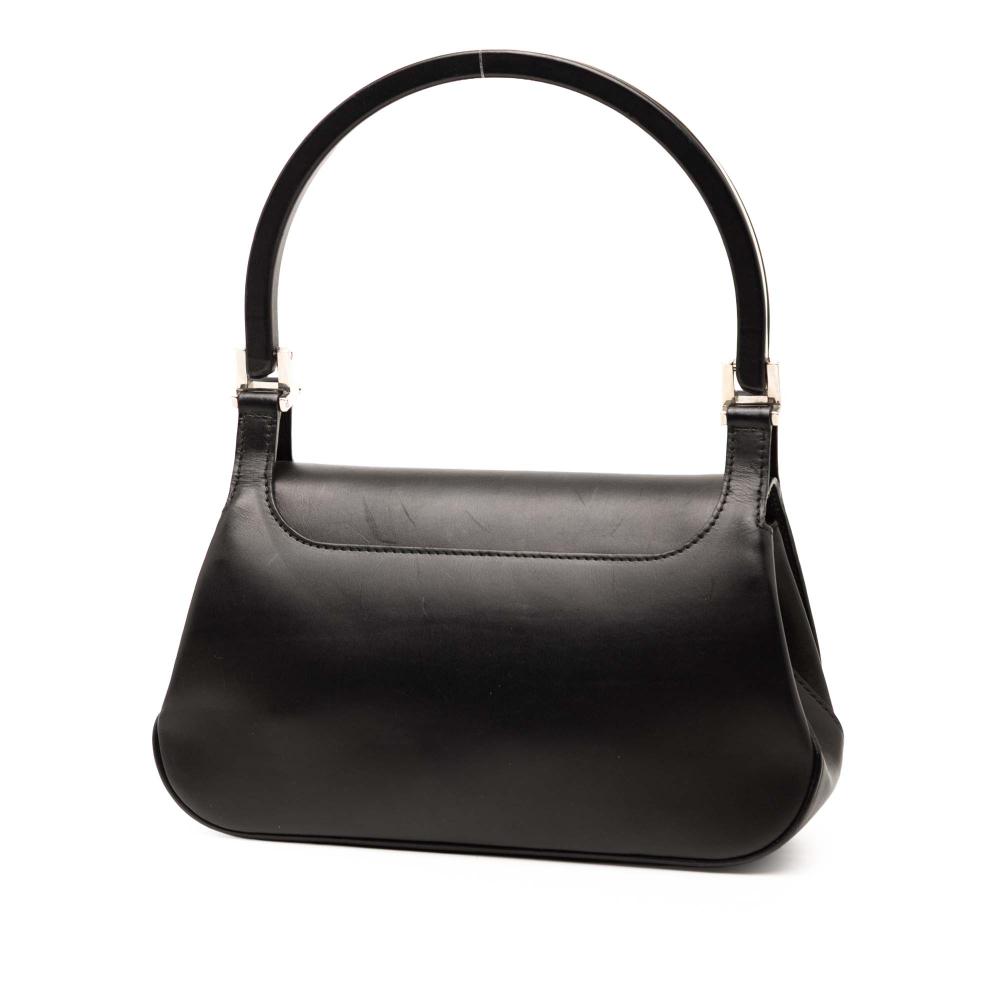 Gucci B Gucci Black Calf Leather Handbag Italy
