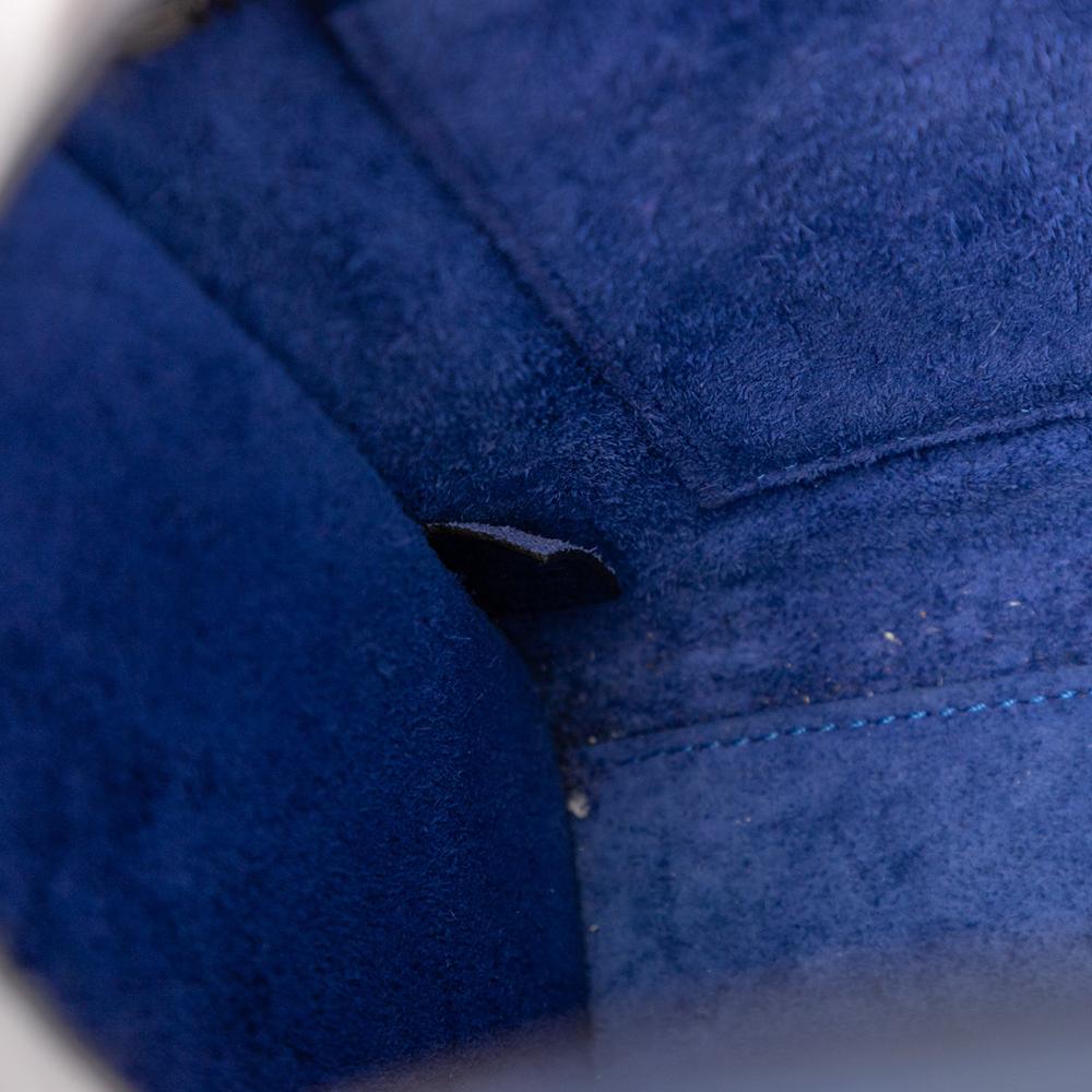 Celine B Celine Blue Calf Leather Nano Luggage Tote Italy