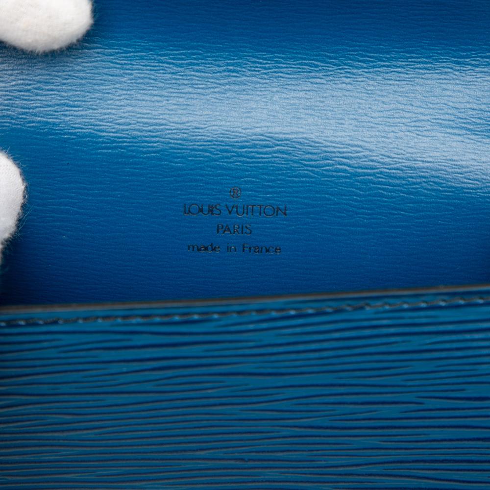 Louis Vuitton B Louis Vuitton Blue Epi Leather Leather Epi Tilsitt Belt Bag France