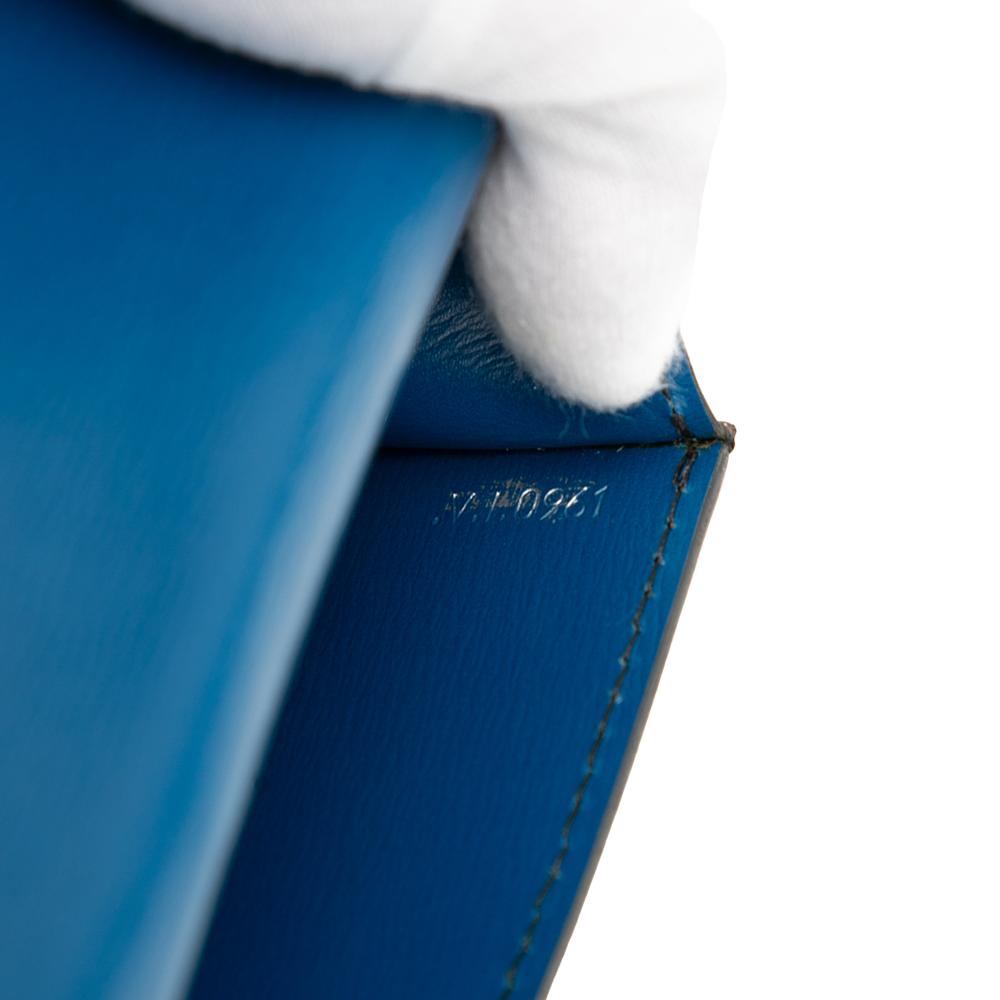 Louis Vuitton B Louis Vuitton Blue Epi Leather Leather Epi Tilsitt Belt Bag France