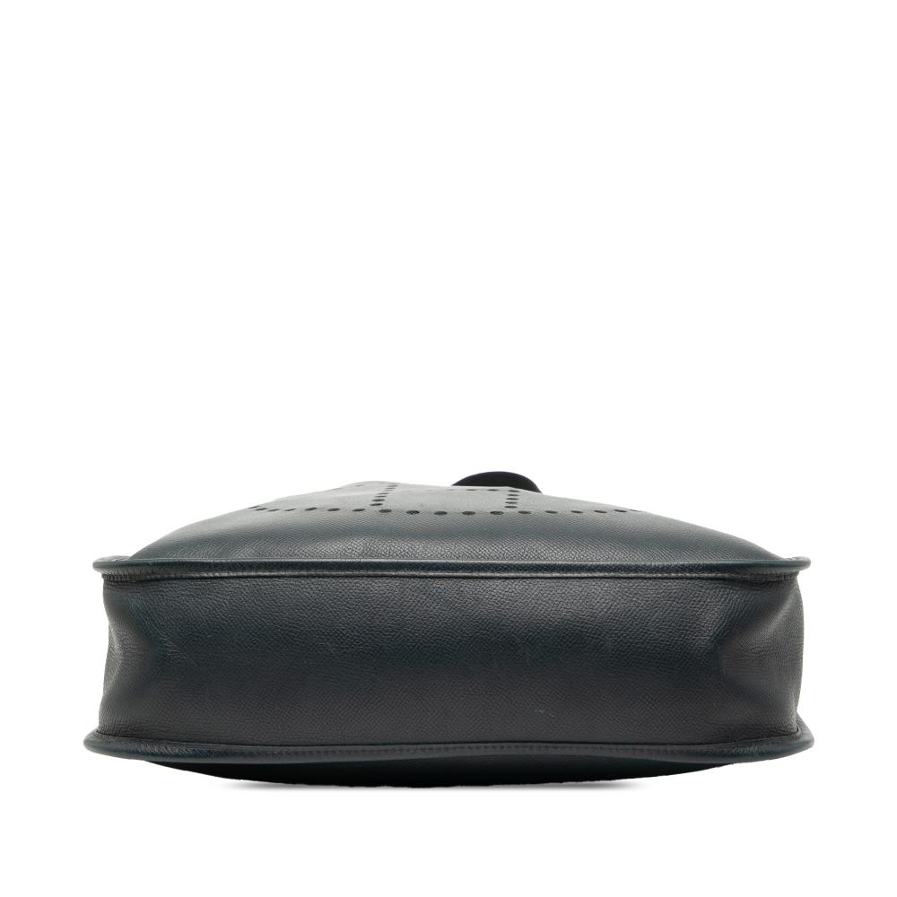 Hermès B Hermès Blue Navy Calf Leather Clemence Evelyne GM France