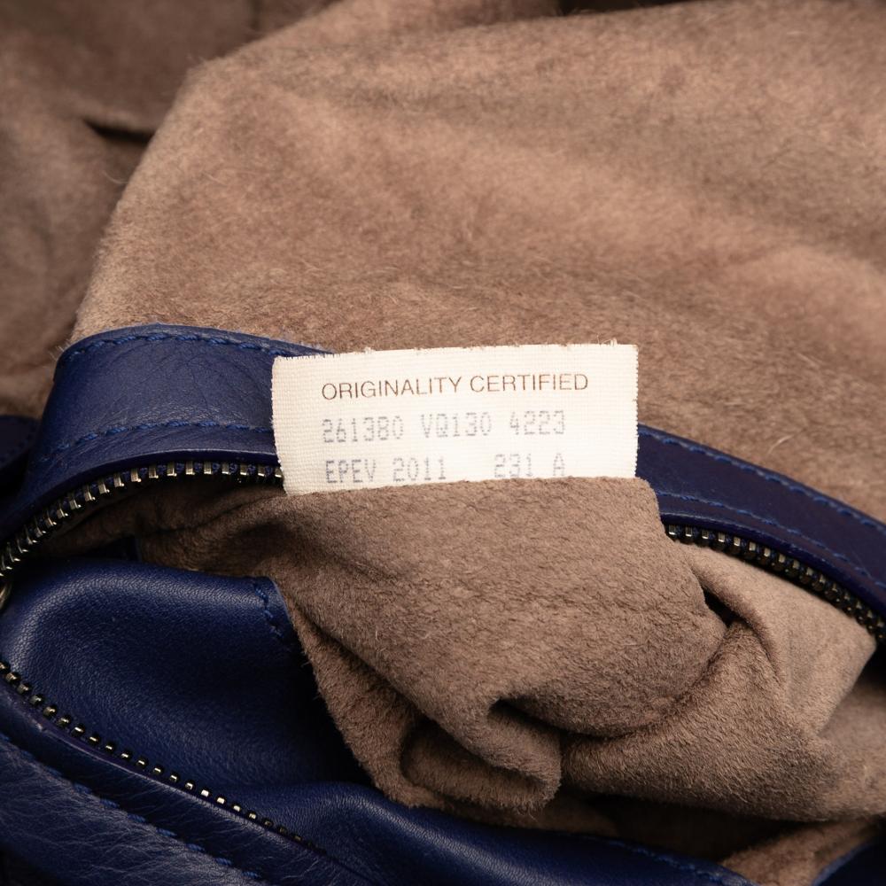 Bottega Veneta B Bottega Veneta Blue Dark Blue Nappa Leather Leather Nappa Intrecciato Flap Crossbody Italy