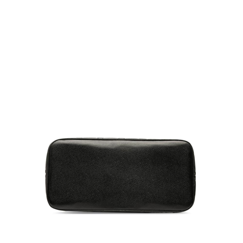 Chanel AB Chanel Black Caviar Leather Leather Caviar Medallion Tote France