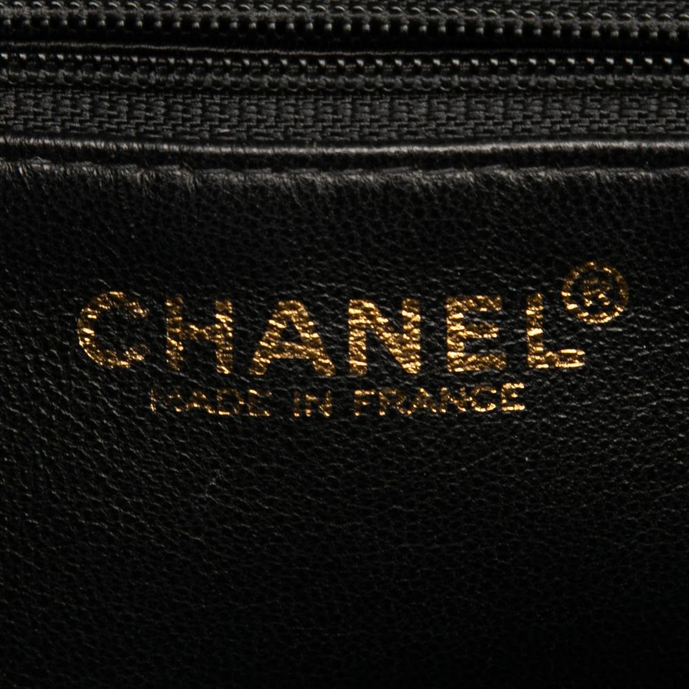 Chanel AB Chanel Black Caviar Leather Leather Caviar Medallion Tote France
