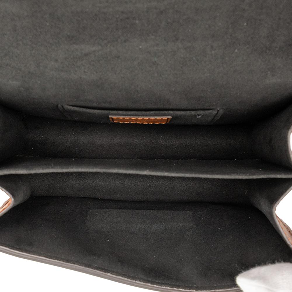 Louis Vuitton B Louis Vuitton Brown Monogram Canvas Fabric Monogram Reverse Mini Dauphine Italy