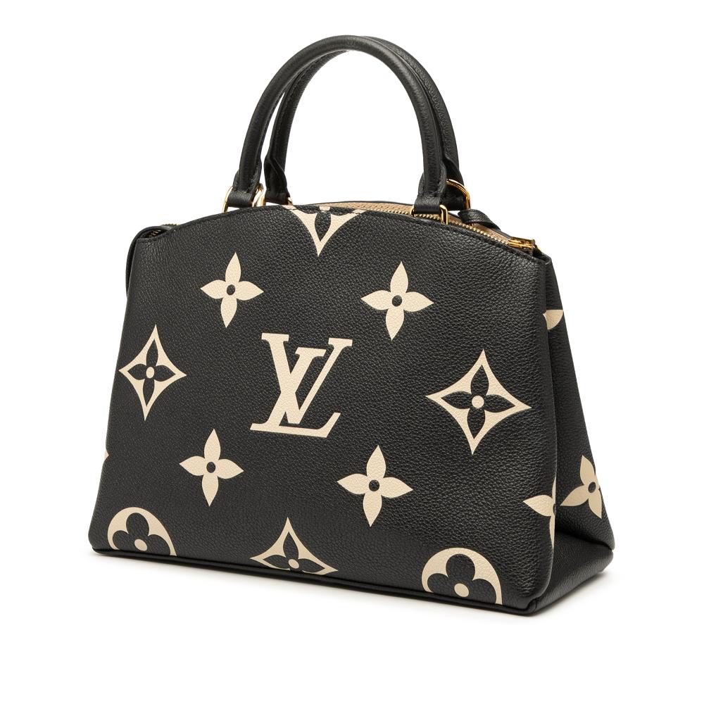 Louis Vuitton AB Louis Vuitton Black Monogram Empreinte Leather Bicolor Giant Petit Palais France