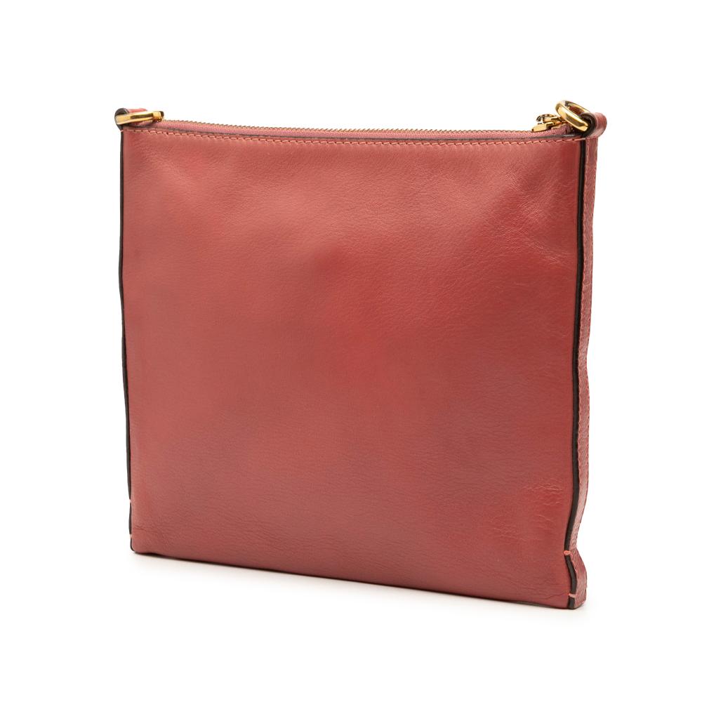 Loewe B LOEWE Red Indian Red Calf Leather Heritage Crossbody Spain