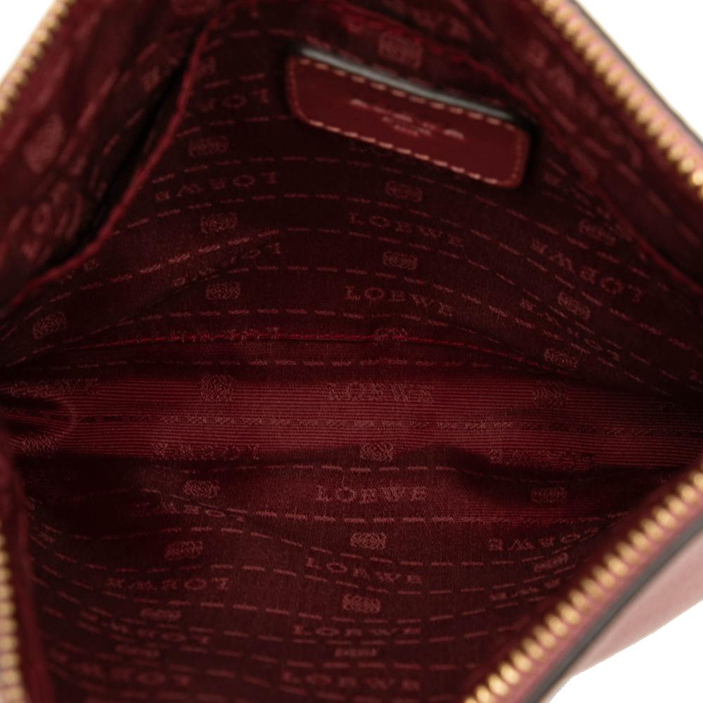 Loewe B LOEWE Red Indian Red Calf Leather Heritage Crossbody Spain