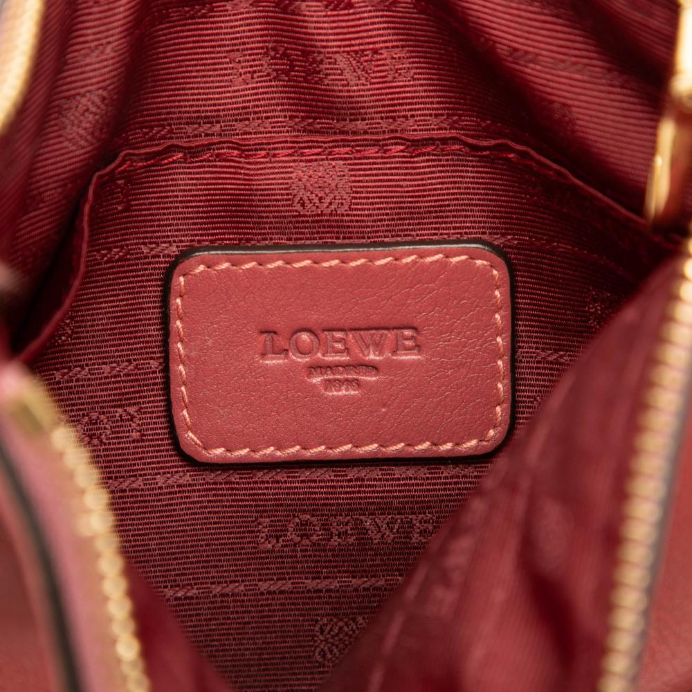Loewe B LOEWE Red Indian Red Calf Leather Heritage Crossbody Spain