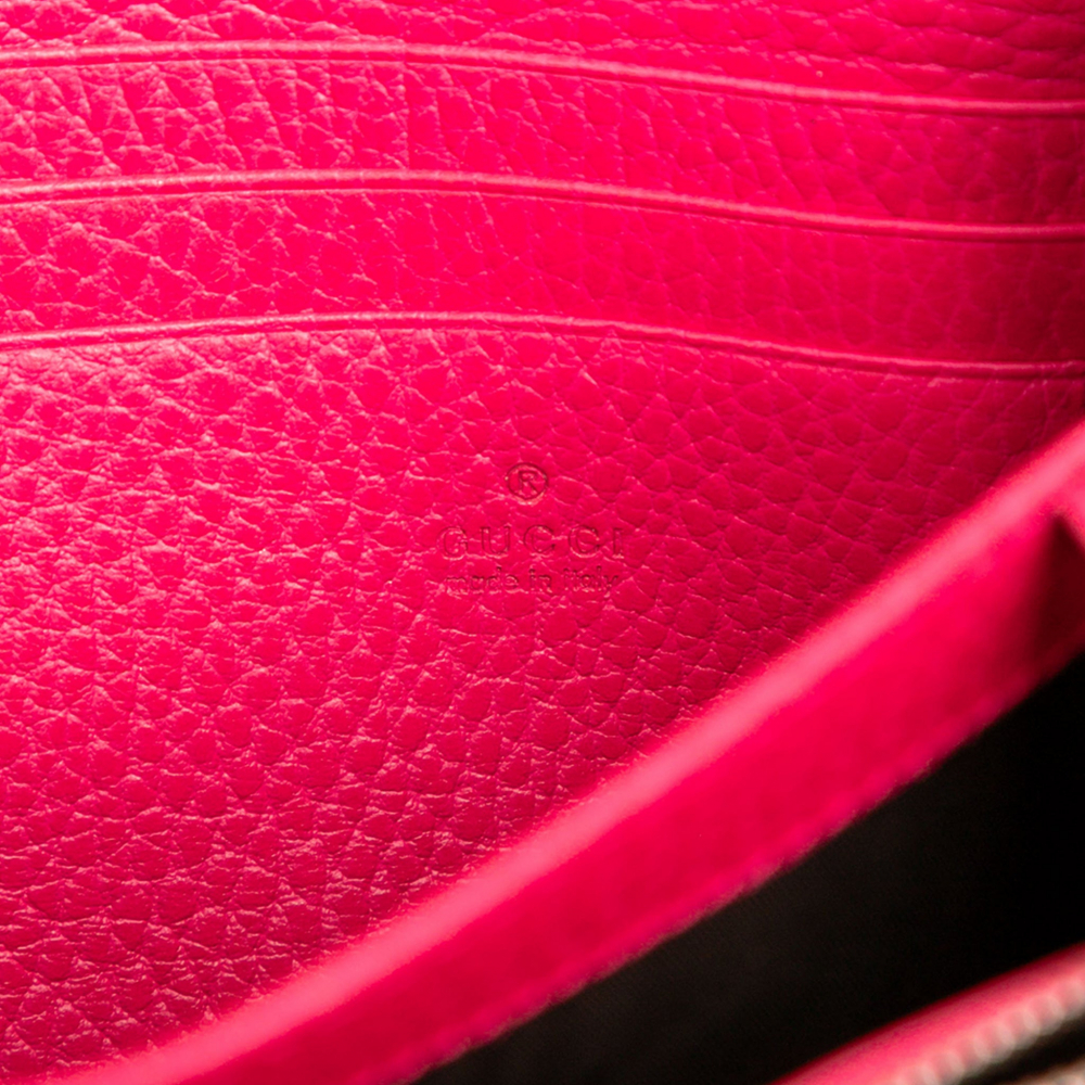 Gucci Dionysus Mini Leather Wallet on Chain Handbag Pink