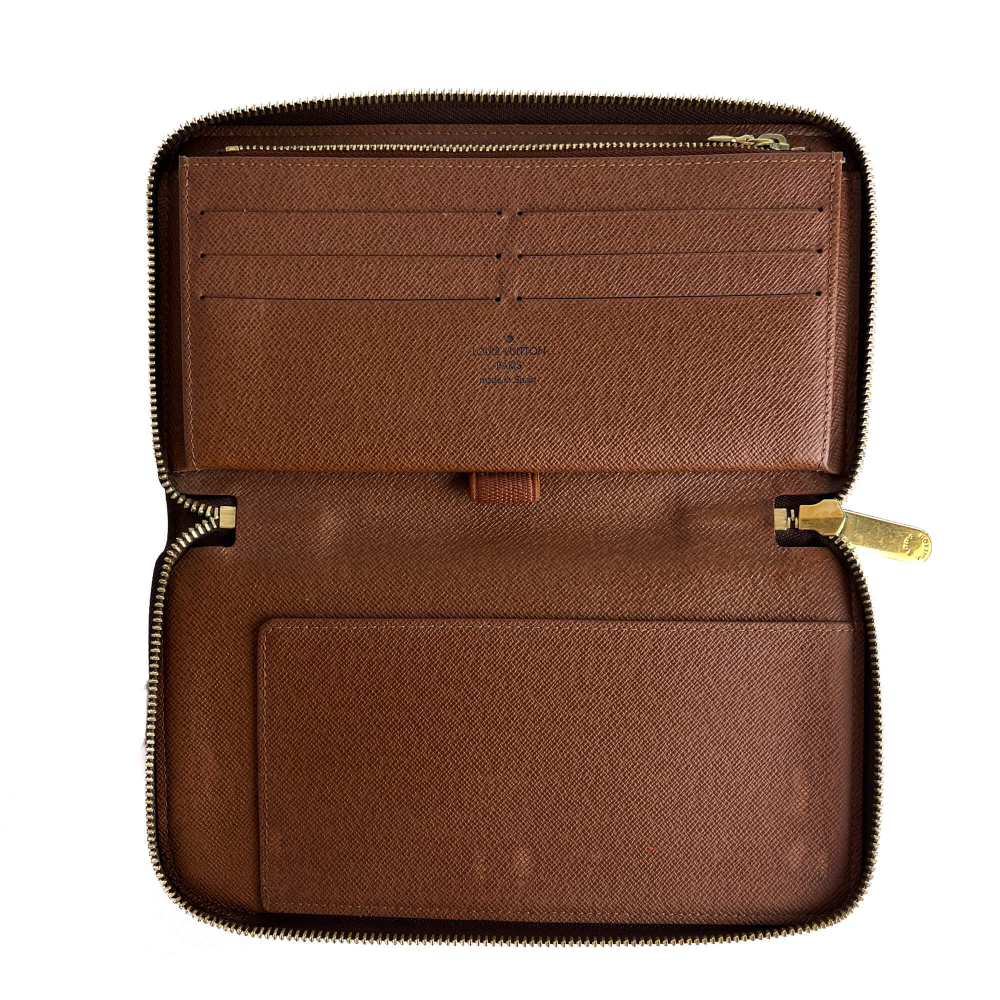 Louis Vuitton Insolite Long Canvas Flap Wallet Brown