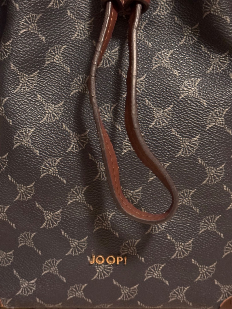 Joop Signature Logo Cortina Bucket crossbody Bag