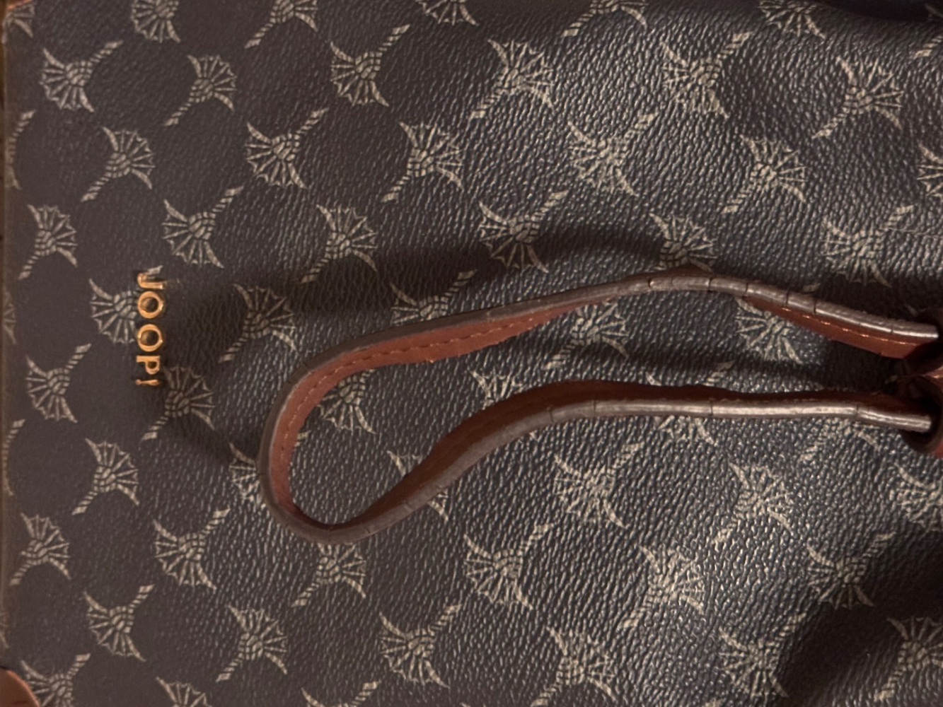 Joop Signature Logo Cortina Bucket crossbody Bag