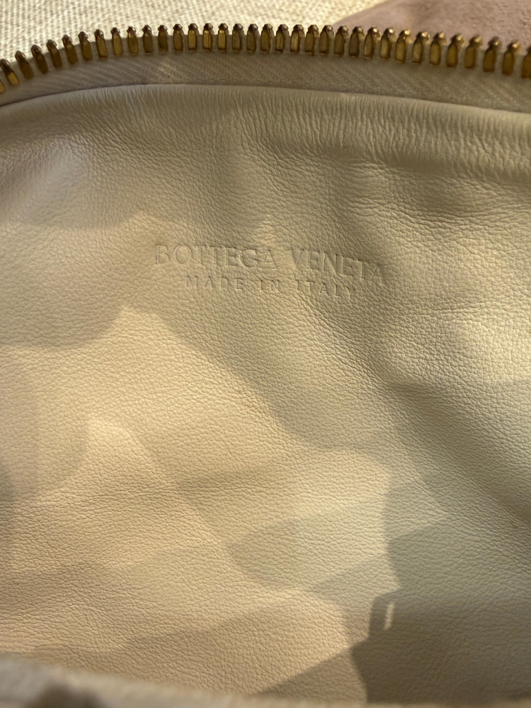 Bottega Veneta Mini Jodie White Intrecciato Nappa Leather