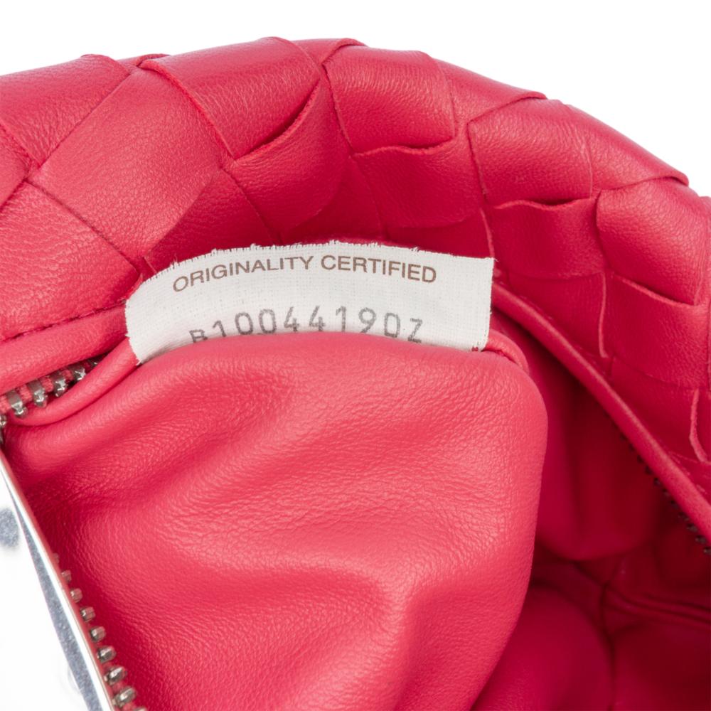 Bottega Veneta AB Bottega Veneta Pink Blush Nappa Leather Leather Mini Nappa Intrecciato Jodie Italy