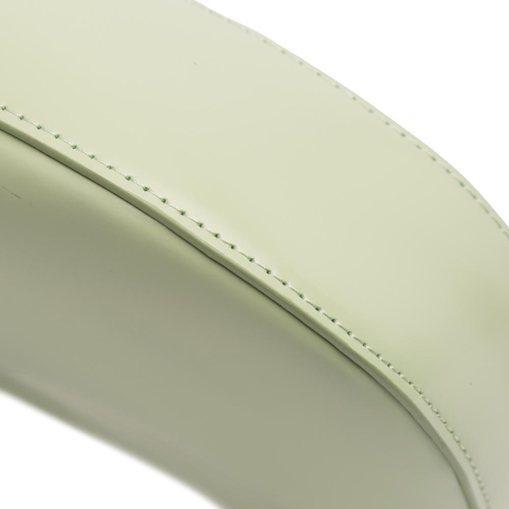 Prada B Prada Green Light Green Calf Leather Spazzolato Cleo Shoulder Bag Italy