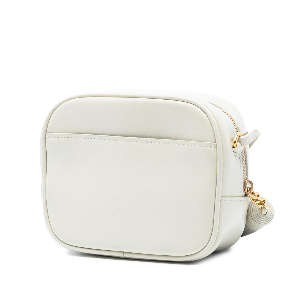 Saint Laurent AB Saint Laurent White Nappa Leather Leather Nappa Monogram Star Print Blogger Bag Italy