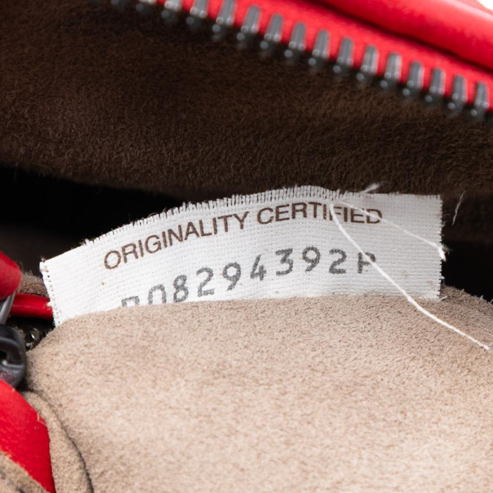 Bottega Veneta B Bottega Veneta Red Nappa Leather Leather Nappa Intrecciato Nodini Crossbody Italy