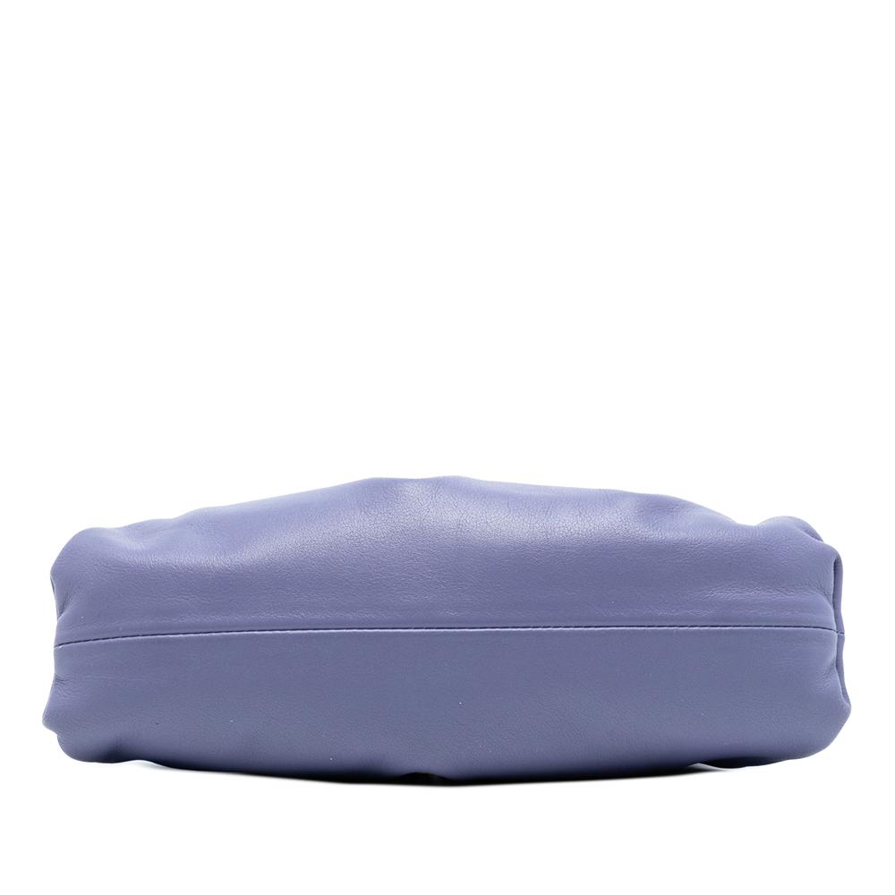 Bottega Veneta AB Bottega Veneta Purple Lambskin Leather Leather Lambskin The Mini Pouch Crossbody Italy