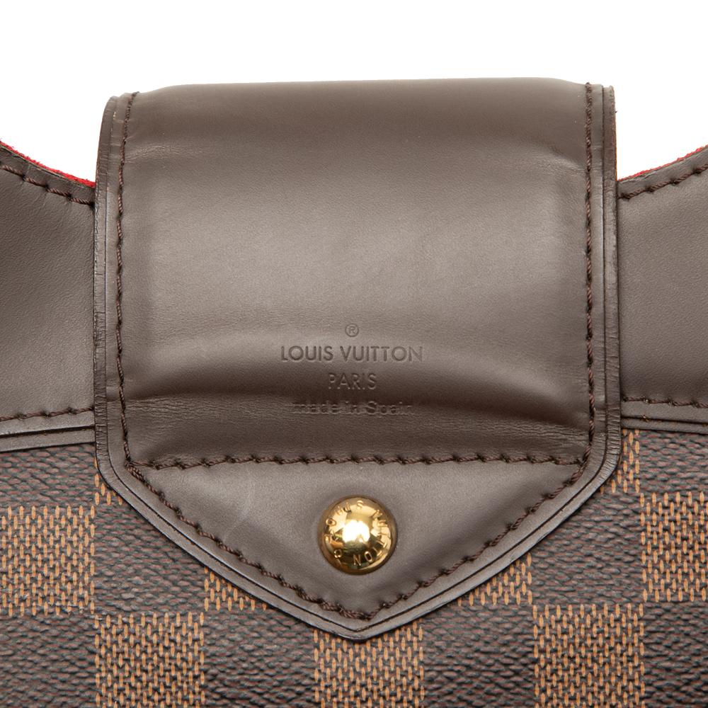 Louis Vuitton B Louis Vuitton Brown Damier Canvas Fabric Damier Ebene Sistina GM Spain