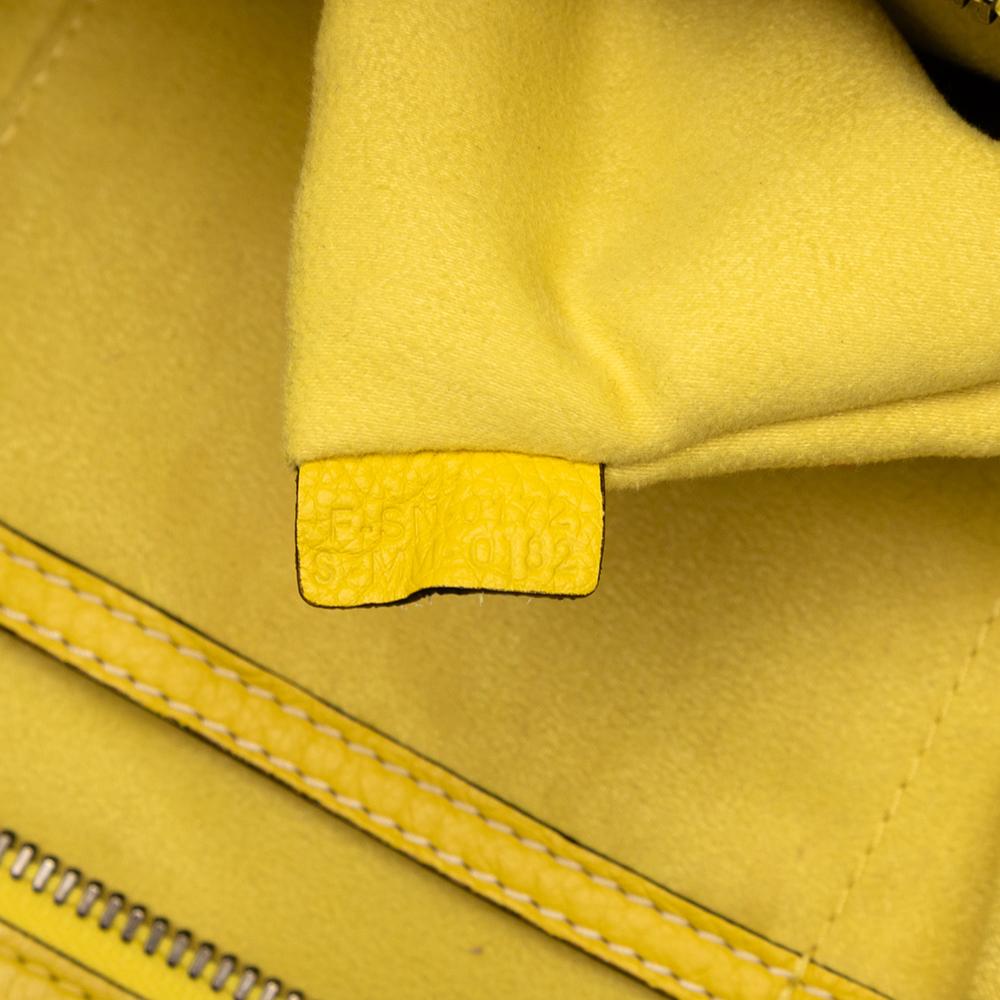 Celine B Celine Yellow Calf Leather Mini skin Luggage Tote Italy