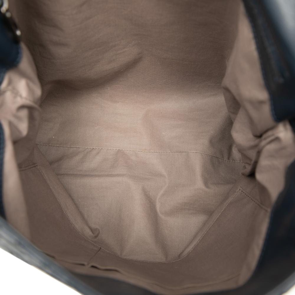 Bottega Veneta B Bottega Veneta Black Nappa Leather Leather Nappa Intrecciato Flap Crossbody Italy