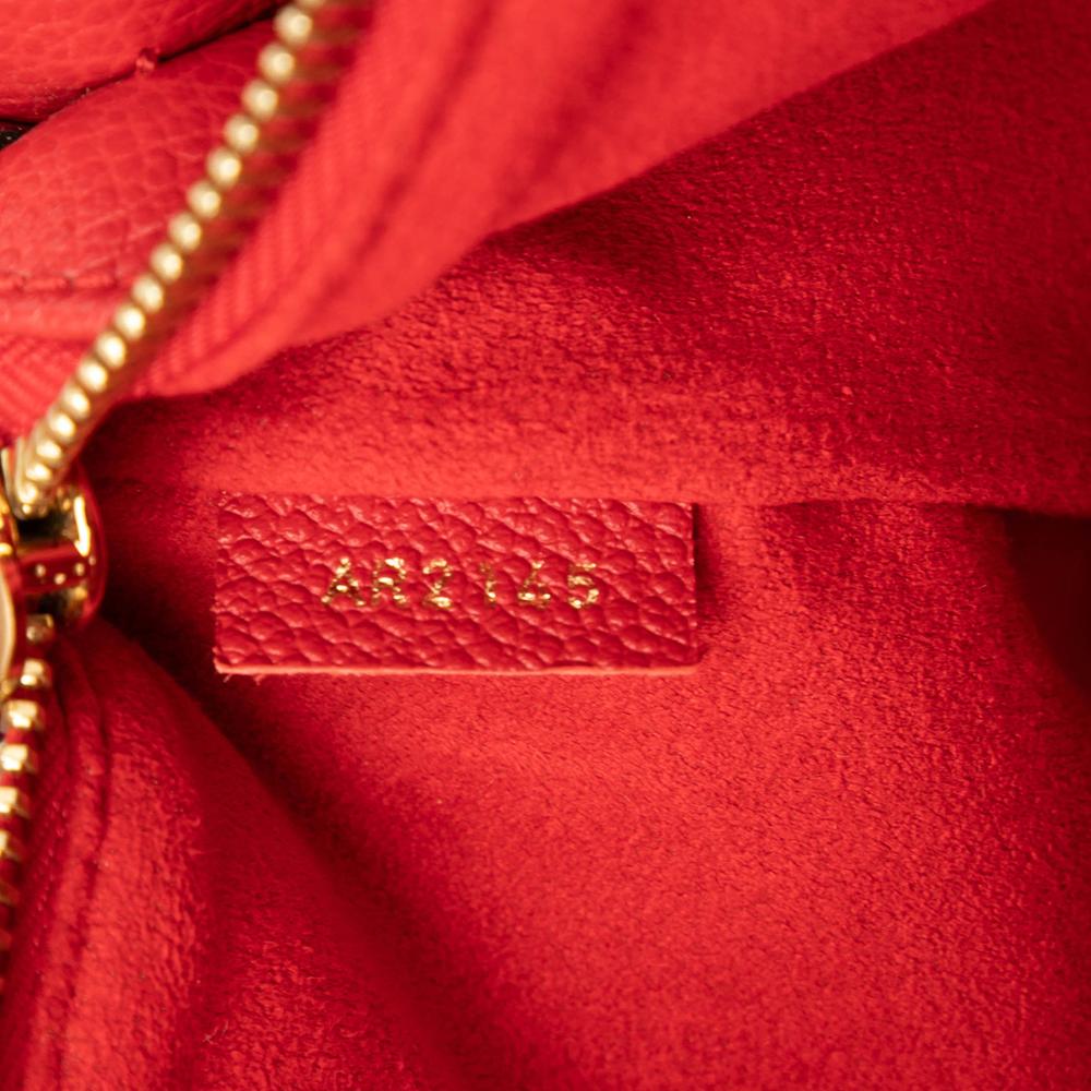 Louis Vuitton B Louis Vuitton Red Monogram Empreinte Leather Twice France