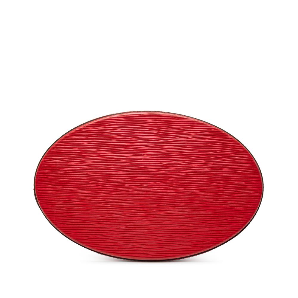 Louis Vuitton B Louis Vuitton Red Epi Leather Leather Epi Cluny France