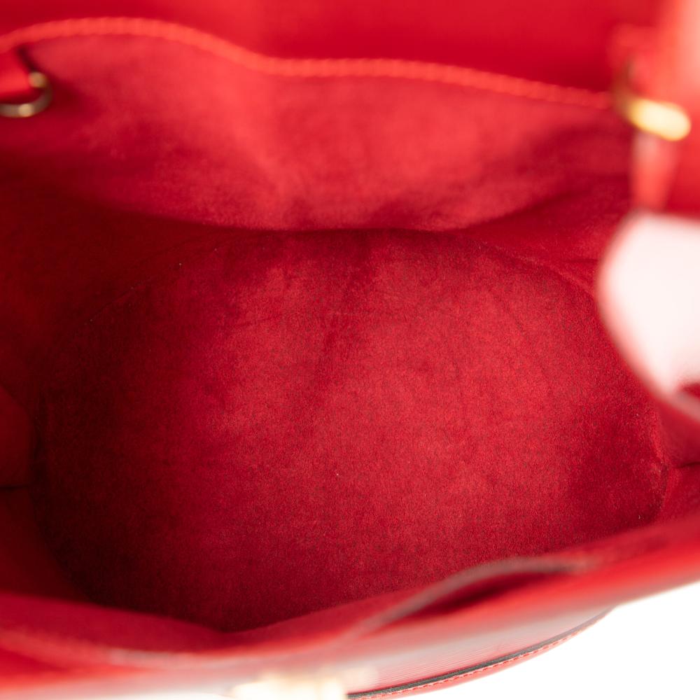 Louis Vuitton B Louis Vuitton Red Epi Leather Leather Epi Cluny France