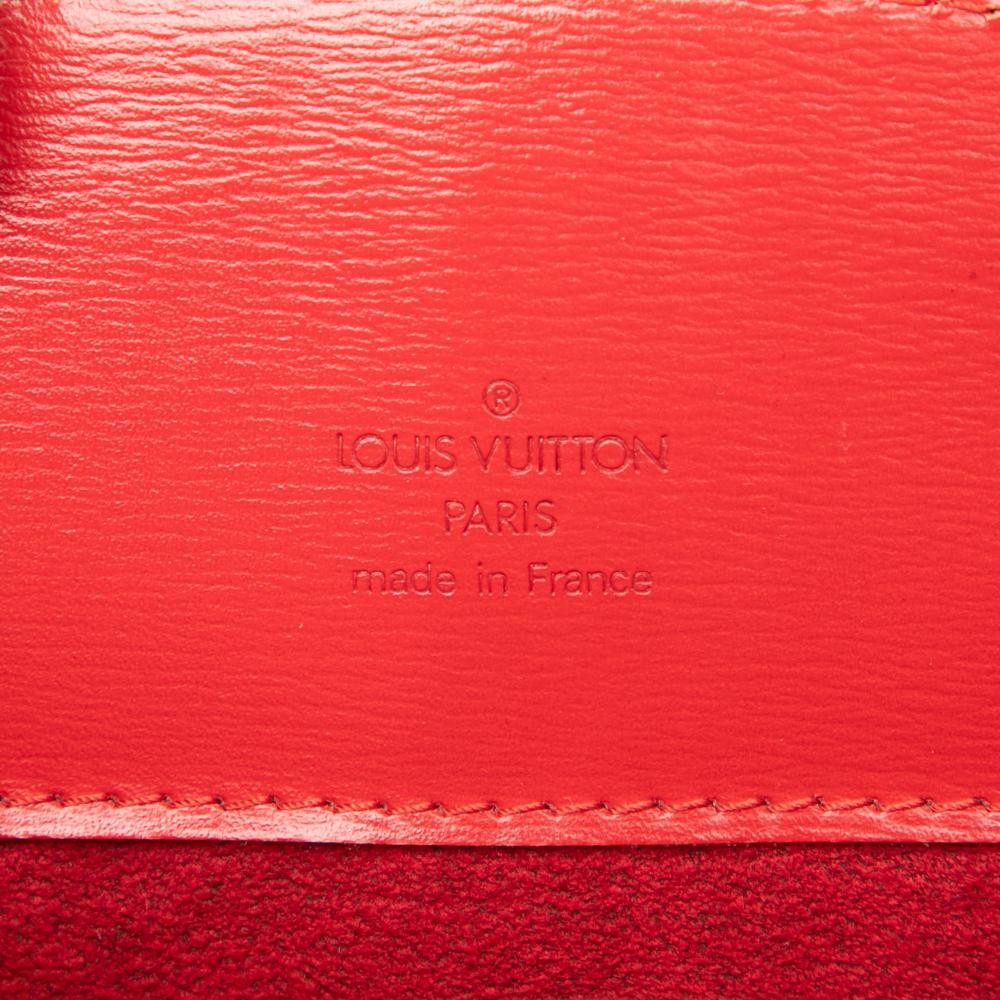 Louis Vuitton B Louis Vuitton Red Epi Leather Leather Epi Cluny France