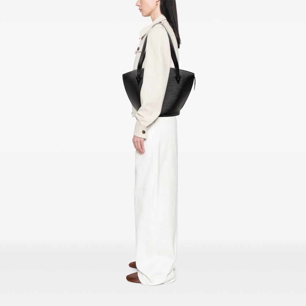 Louis Vuitton B Louis Vuitton Black Epi Leather Leather Epi Saint Jacques GM Long Strap France