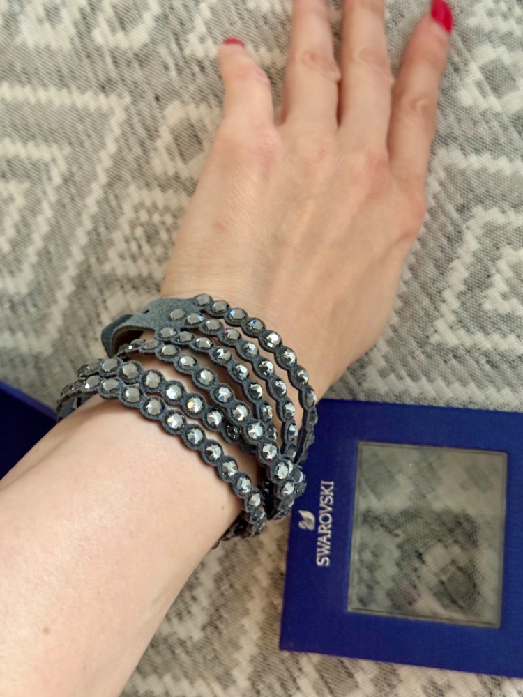 Swarovski Leder-Kristall-Armband