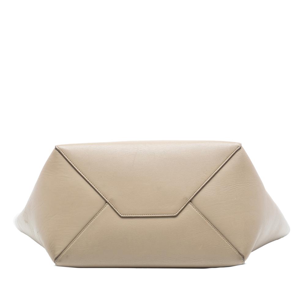 Celine B Celine Brown Beige Calf Leather Small Phantom Cabas Tote Italy